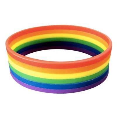 Image of Rainbow Silicone Wristband