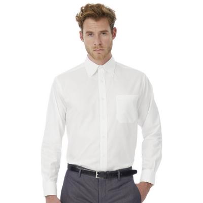 Image of B&C Men's Oxford Long Sleeve Shirt