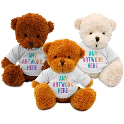Image of Printed Promotional 18cm Soft Toy James Teddy Bears